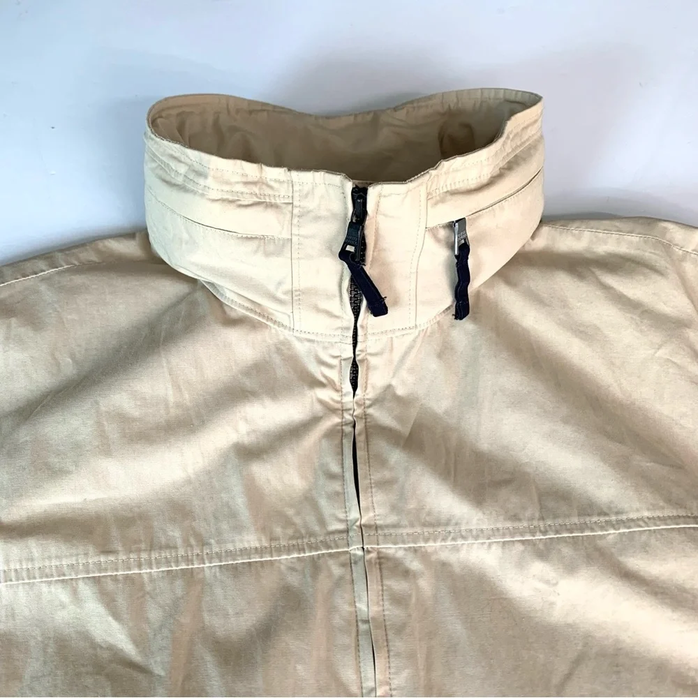 Banana Republic Men’s Jacket Y2K Front Zip Medium Weight w/ Zip Up Hood Large